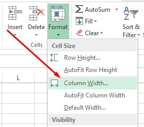 Bagaimana Melebarkan Kolom Menggunakan Tab Ribbon di MS Excel?