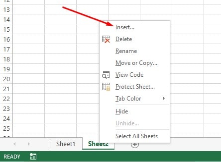 Cara menambah sheet di Excel