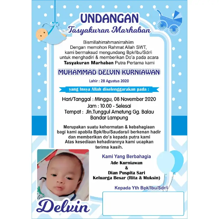 download undangan selapanan bayi word