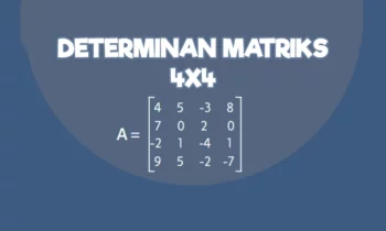 cara menghitung determinan matriks 4x4